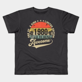 Vintage Year 1980 Kids T-Shirt